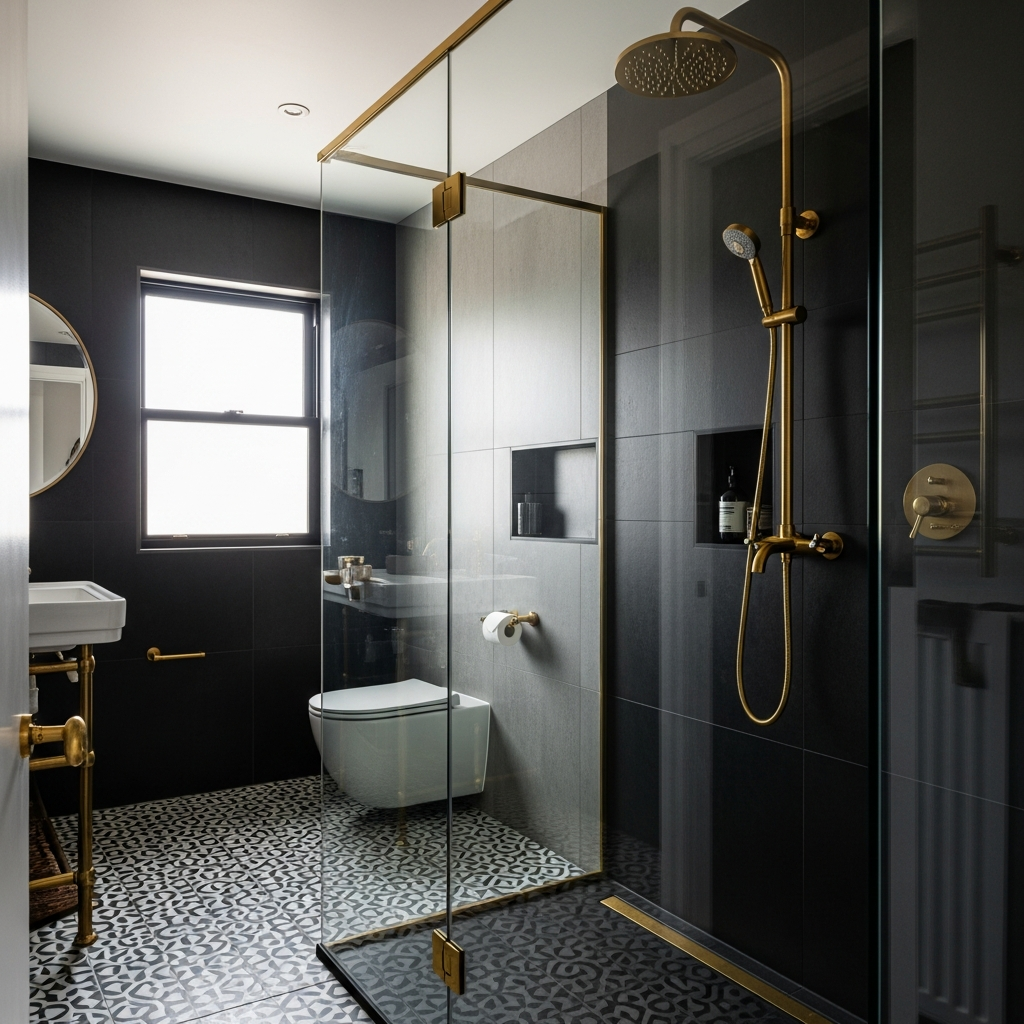 Modern bathroom renovation by On Form Plumbing